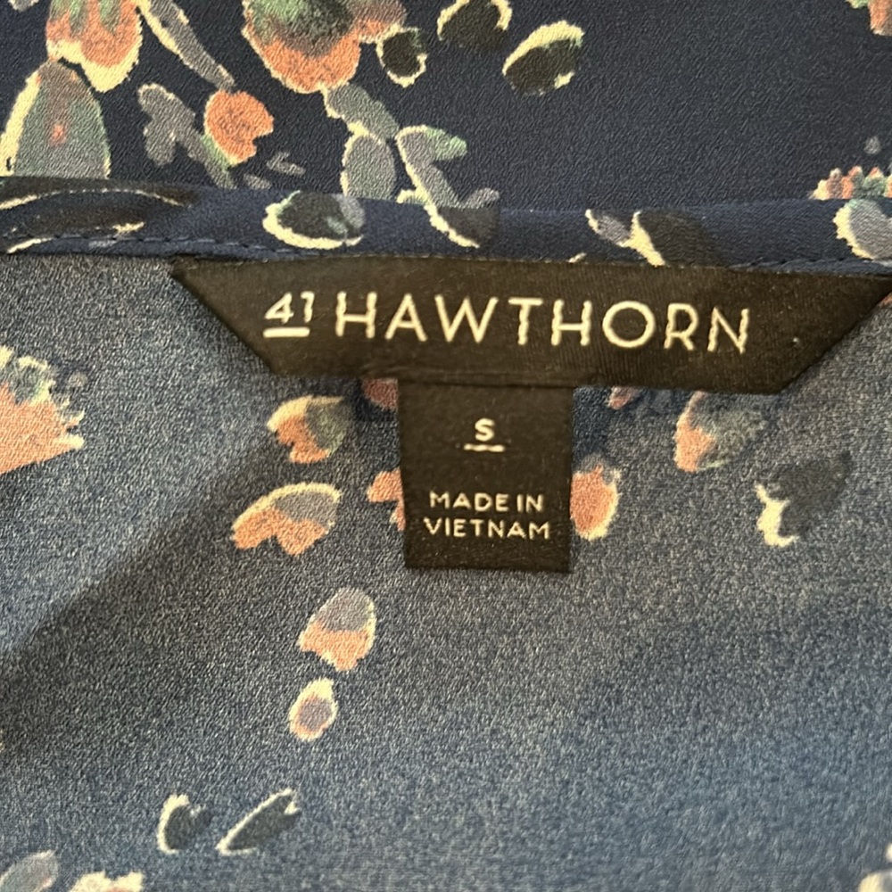 NWOT 41 Hawthorn Stitch Fix Tie Sleeve Blouse - Picture 6 of 7